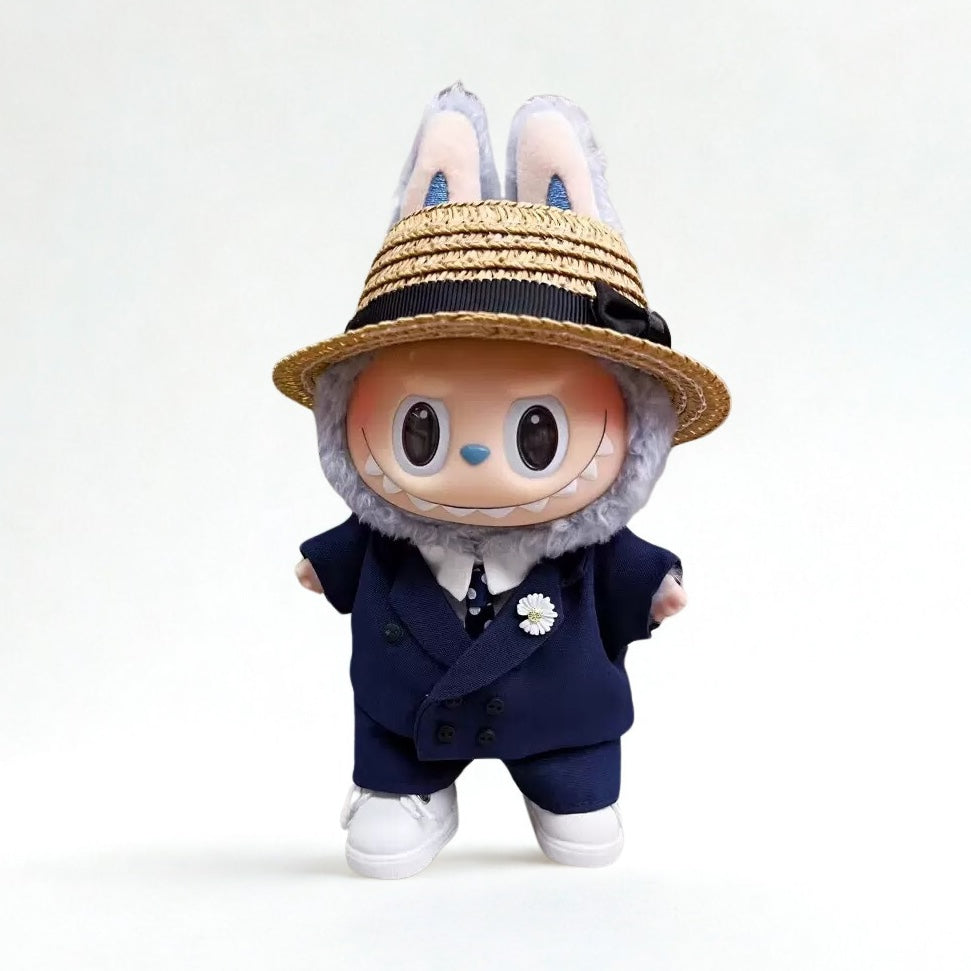 Labubu Dapper Gentleman Set - GD Inspired Collection (6 items) – Labubu plush doll outfit handmade kawaii Pop Mart collect...