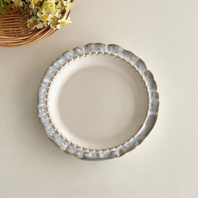 Vintage Scalloped Dessert Plate Collection