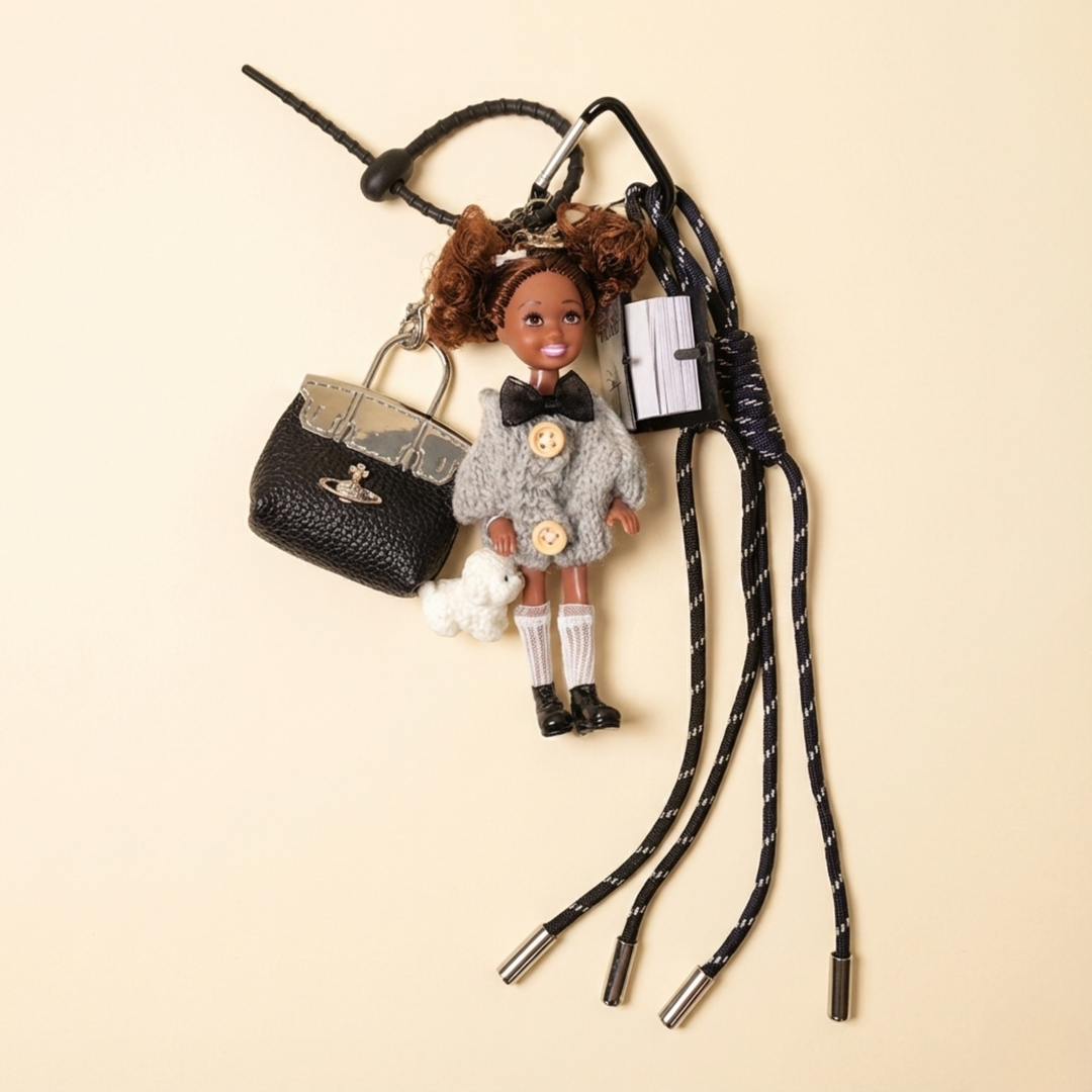 Tiny Style Doll Academia Cardigan Bow – kawaii fan merch collectible handmade gift Lizzie & Friends
