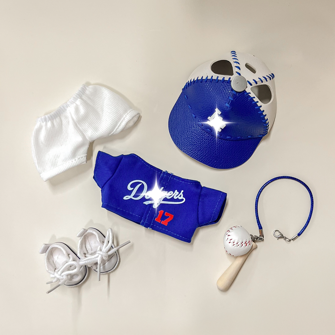 Labubu Baseball Outfit Set – Royal Blue Sports Edition