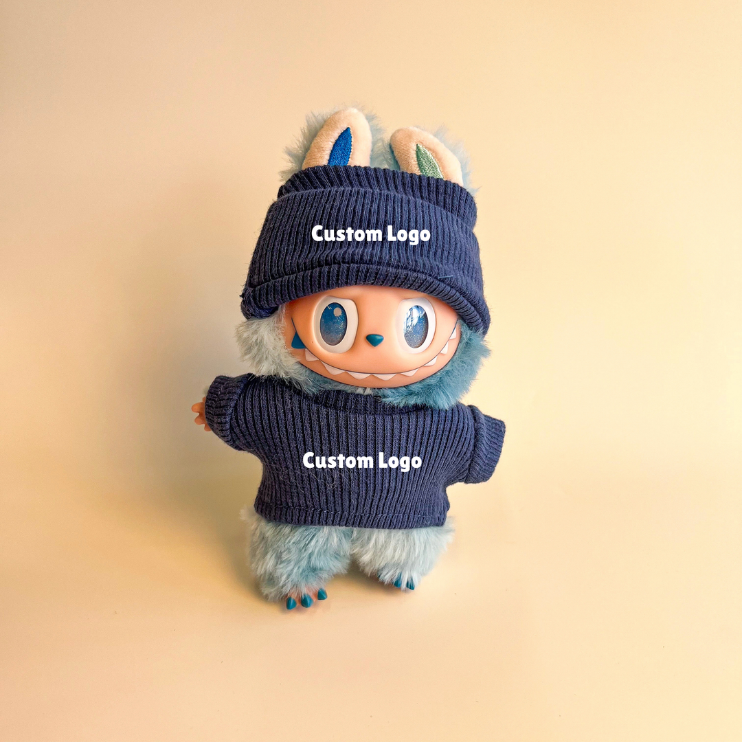 Labubu Custom Logo Outfit – Beanie & Sweater Set (Multiple Colors) alternate view 11 – Lizzie & Friends