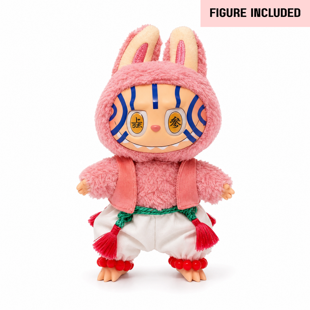 Labubu Demon Slayer Akaza Outfit Set – Complete with Authentic Lychee Berry Figure