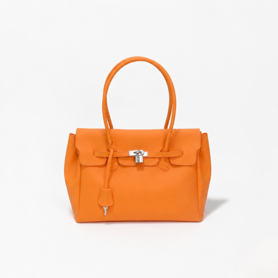 Orange Jelly Padlock Tote Bag