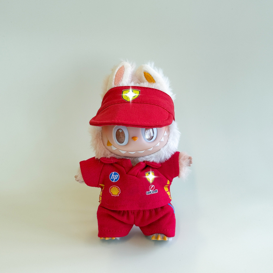 Labubu Racing Outfit Set – Red Edition