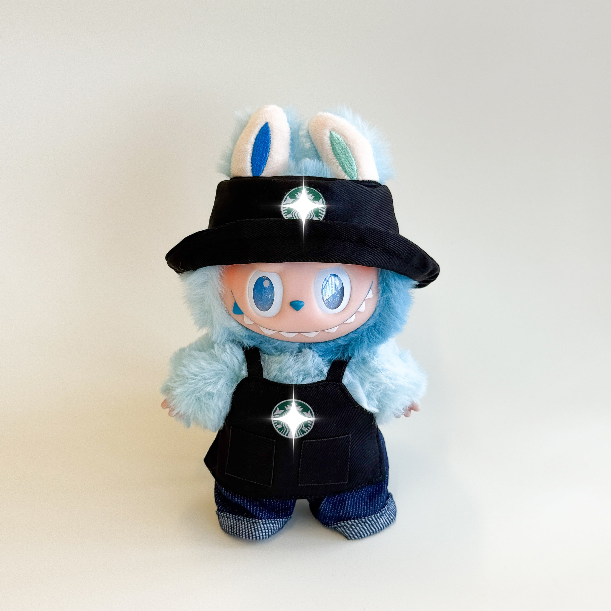 Labubu Barista Outfit – Café Edition flat lay product shot – Lizzie & Friends