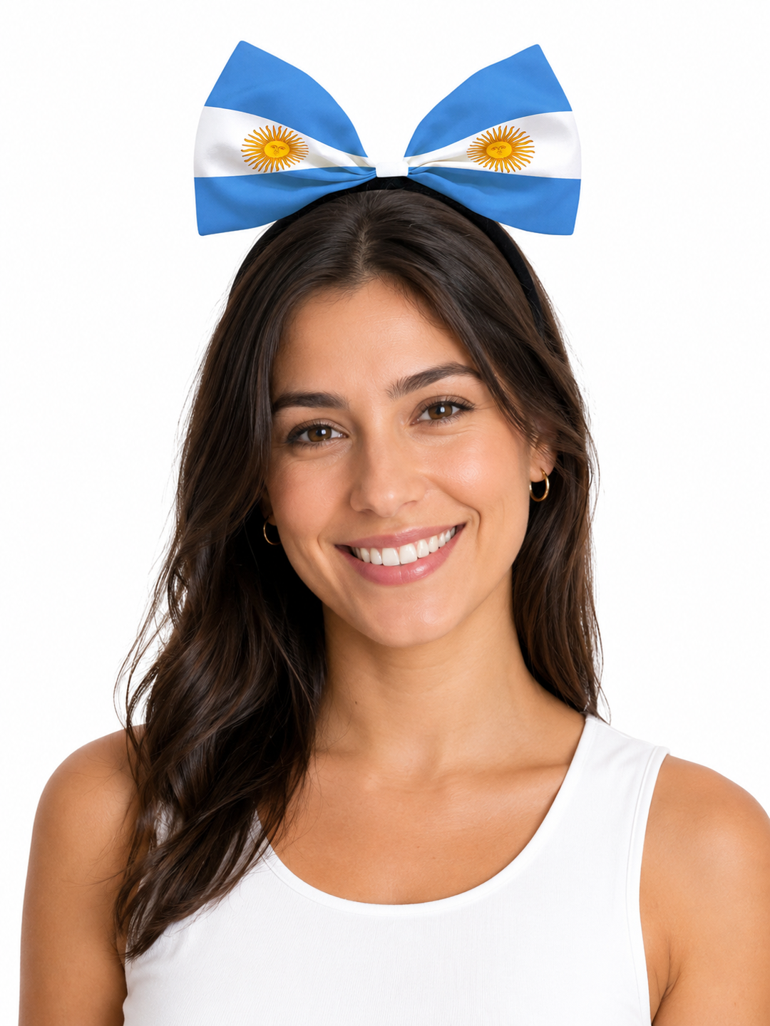 Argentina Flag Bow Headband