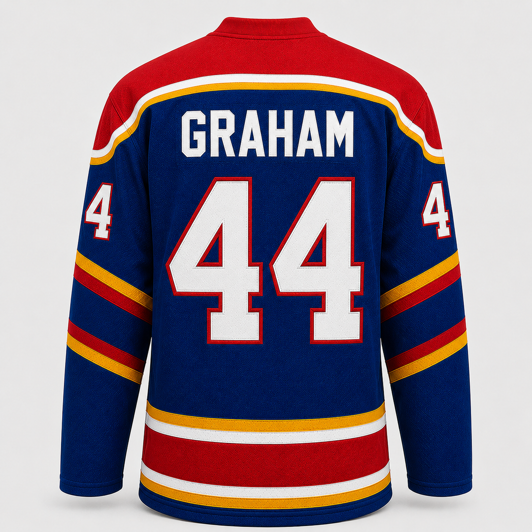 Briar No. 44 Hockey Jersey – Blue Captain's Edition