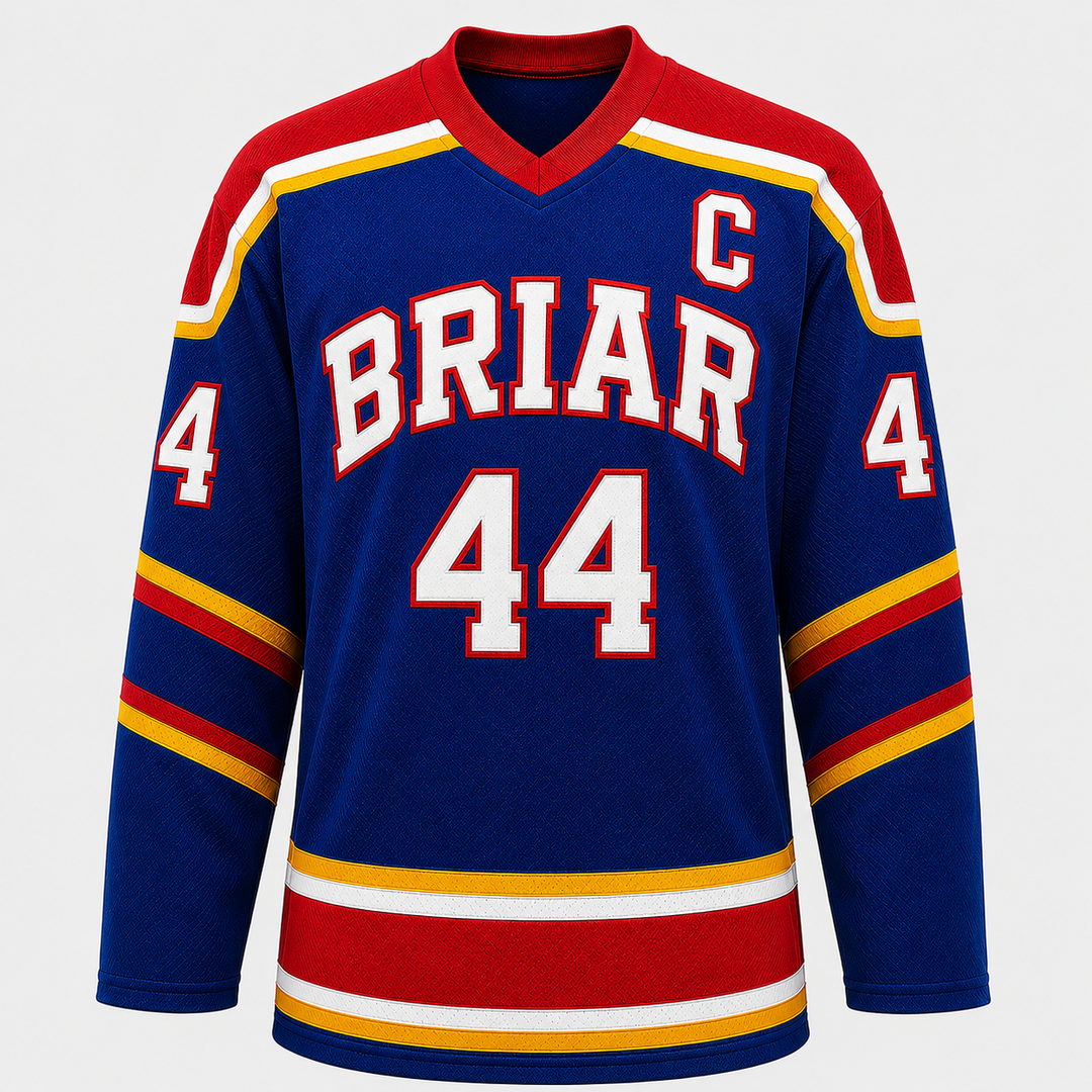 Briar No. 44 Hockey Jersey – Blue Captain's Edition