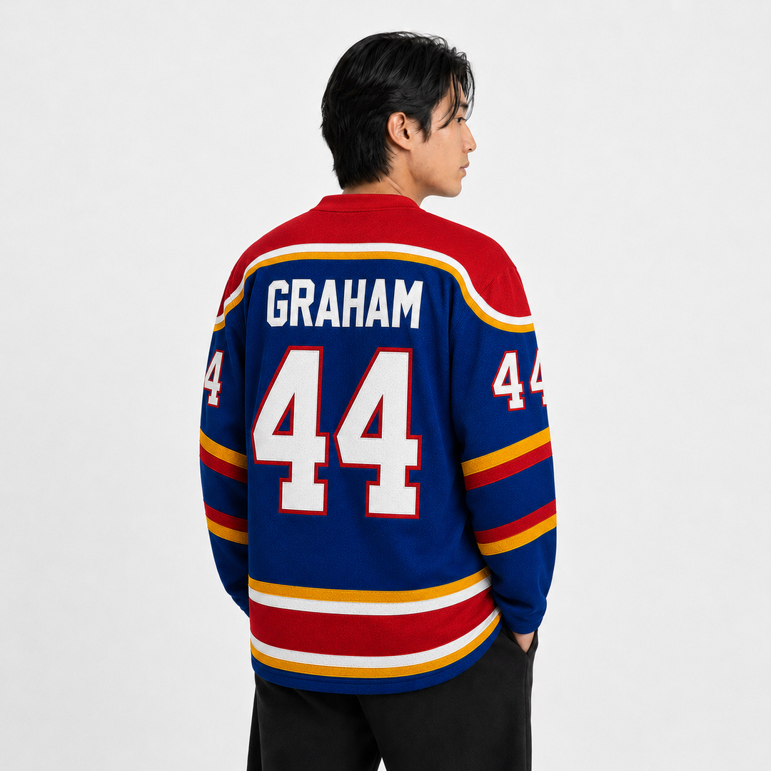 Briar No. 44 Hockey Jersey – Blue Captain's Edition