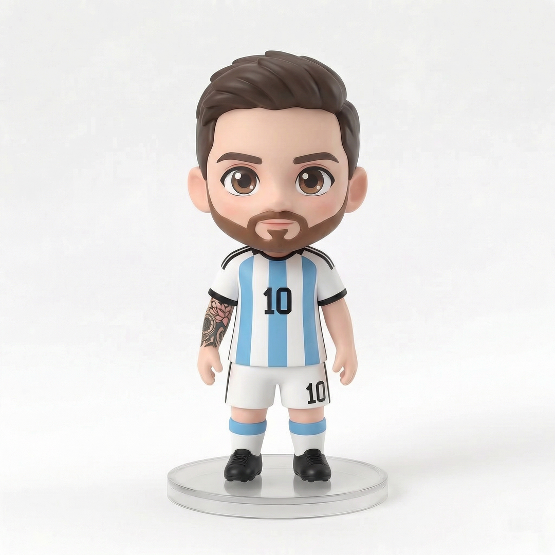 100% Handmade Football "The Real Goat #10" Collectible Figure