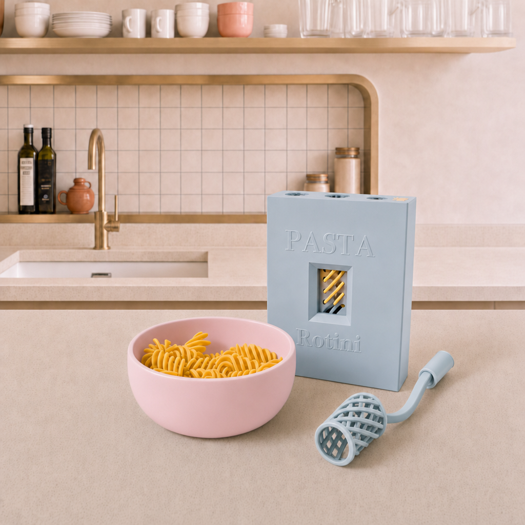 Squishy Pasta Fidget Bowl Set Flushing Blue – 3D Printed Sensory Toy