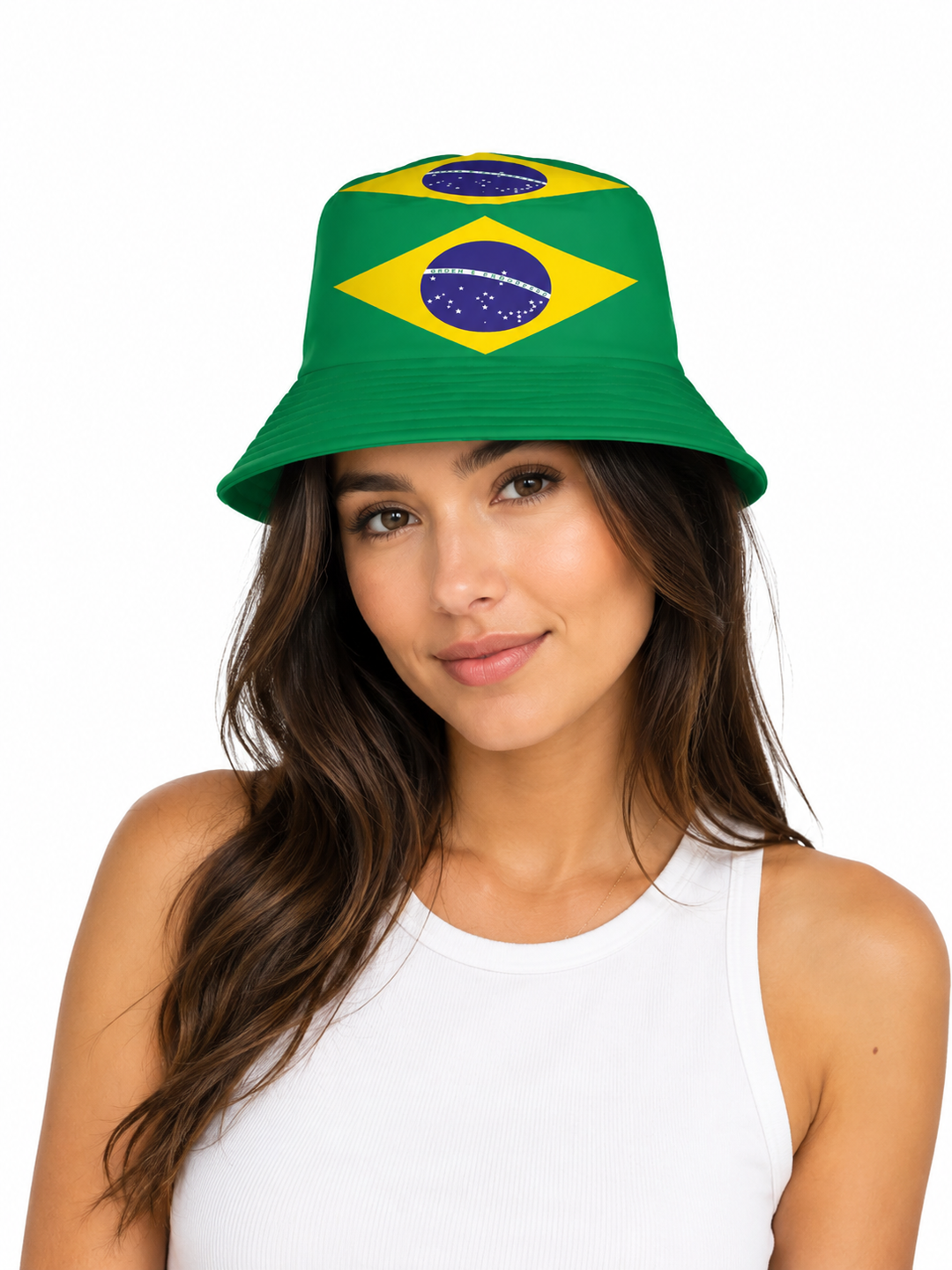 Brazil Flag Football Bucket Hat