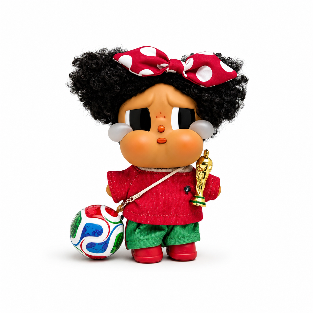 Crybaby Cozy Red & Green Football Fan Outfit Set