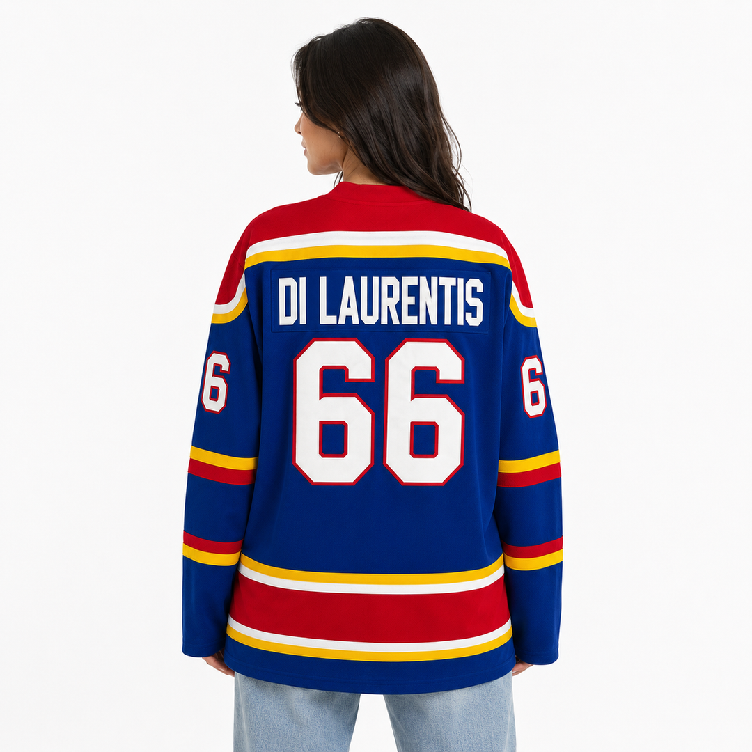 Di Laurentis No. 66 Briar Hockey Jersey - Blue Pro Edition