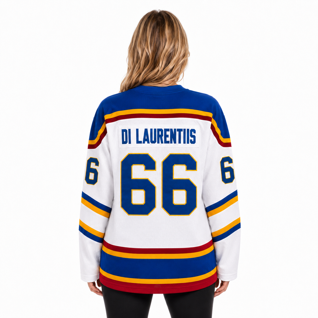 Di Laurentis No. 66 Briar Hockey Jersey - White Pro Edition