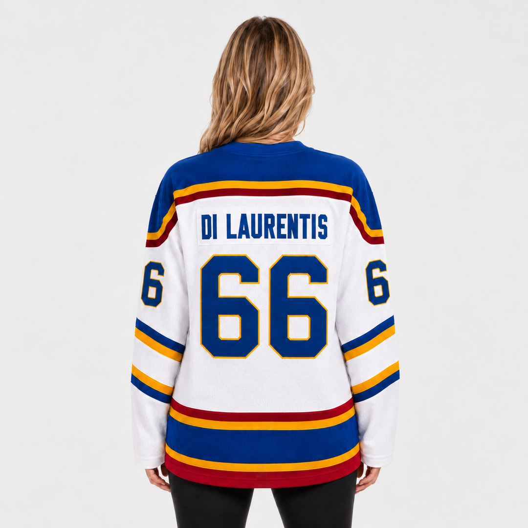 Di Laurentis No. 66 Briar Hockey Jersey - White Pro Edition