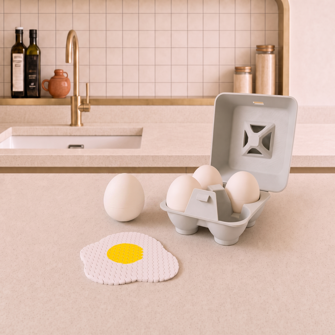Squishy Mini Egg Carton Fidget Set – 3D Printed Sensory Toy
