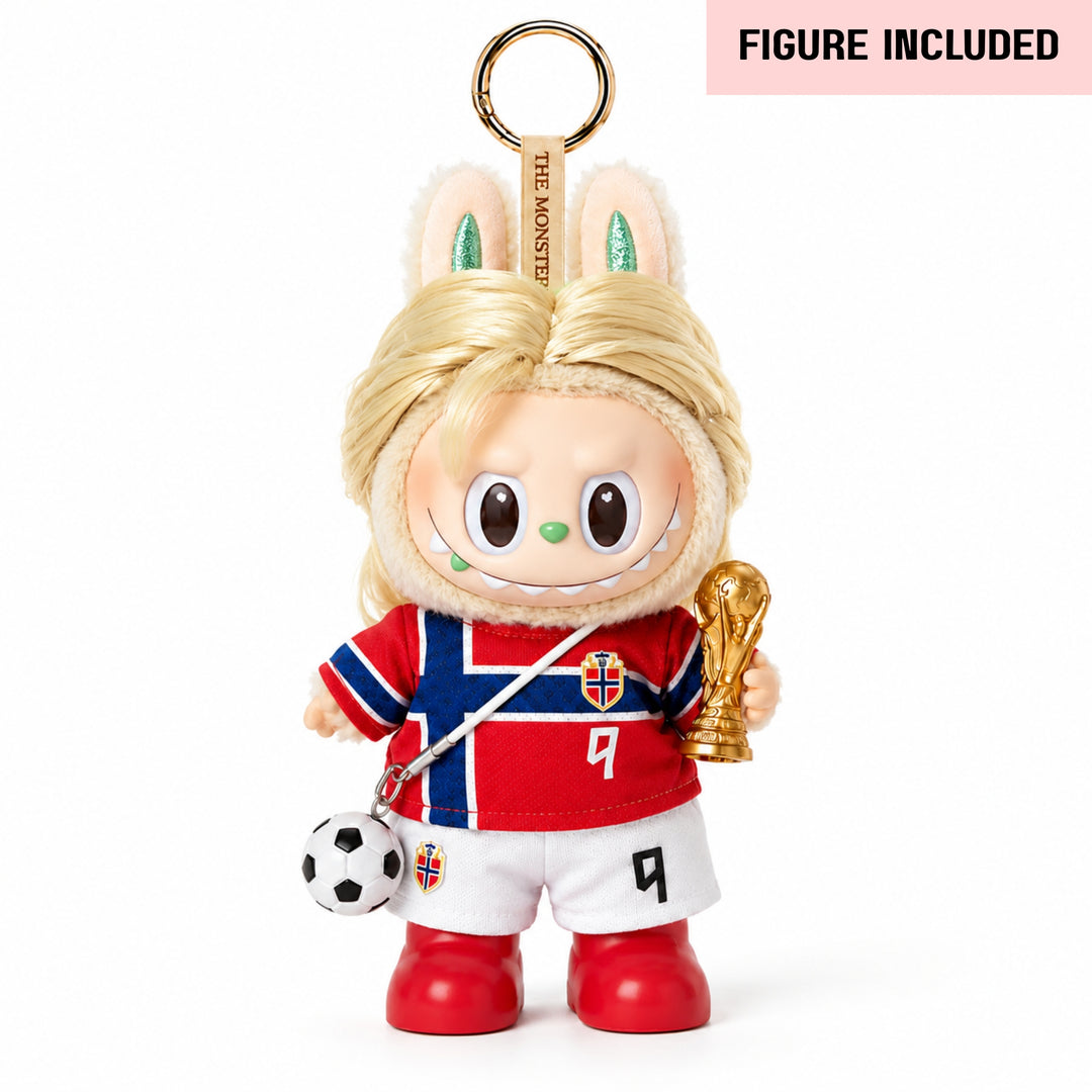 Labubu Norway #9 Football Outfit Set – Complete with Authentic Blue Prelude Figure