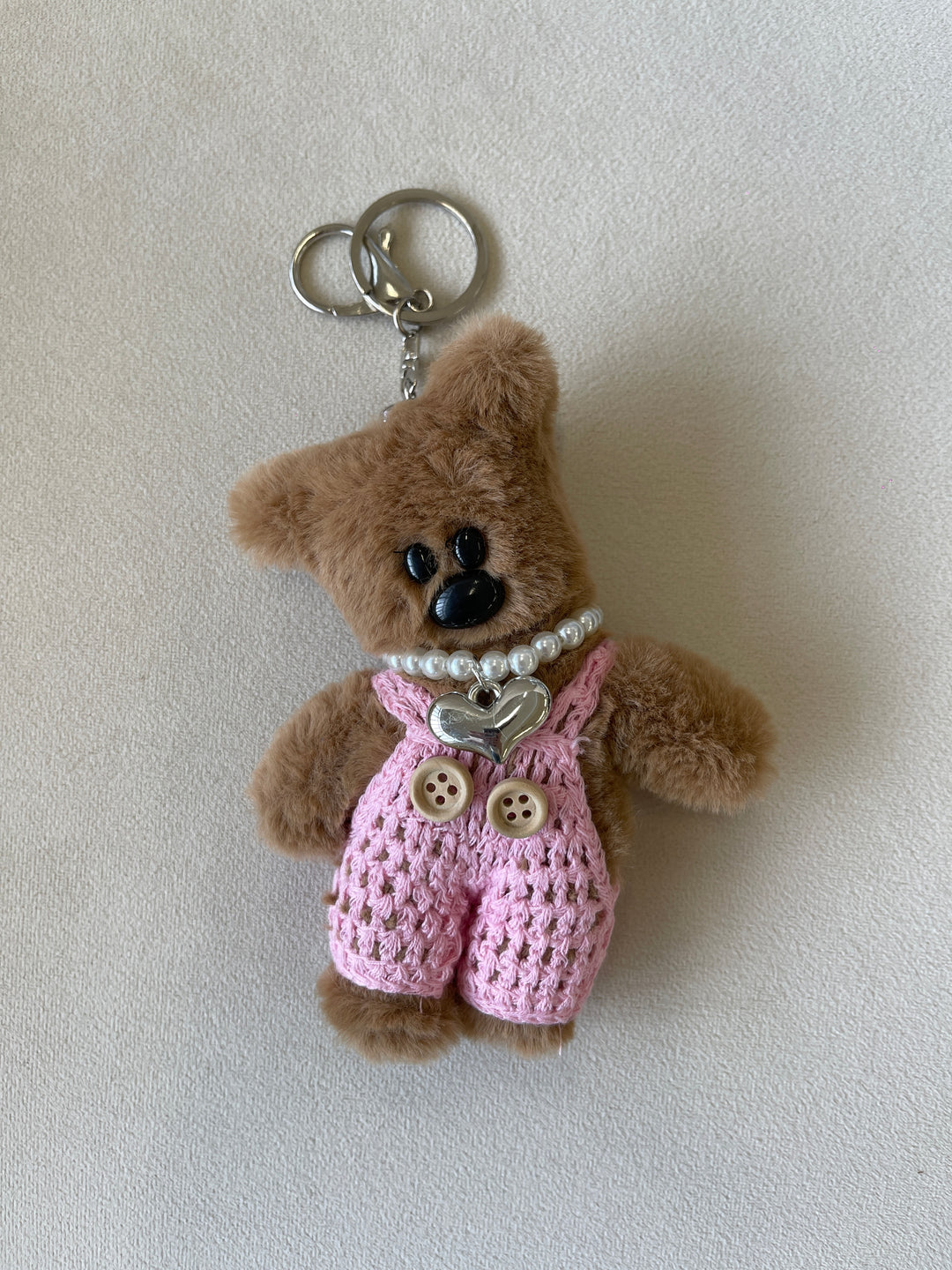 Knit-Chic Bear Bag Charm - 4-in-1 Versatile Styles