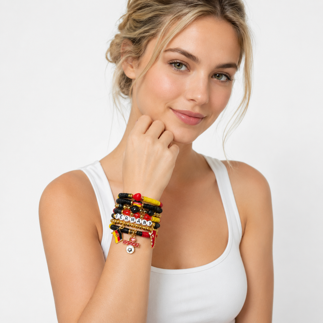 Germany Football Bracelet Stack