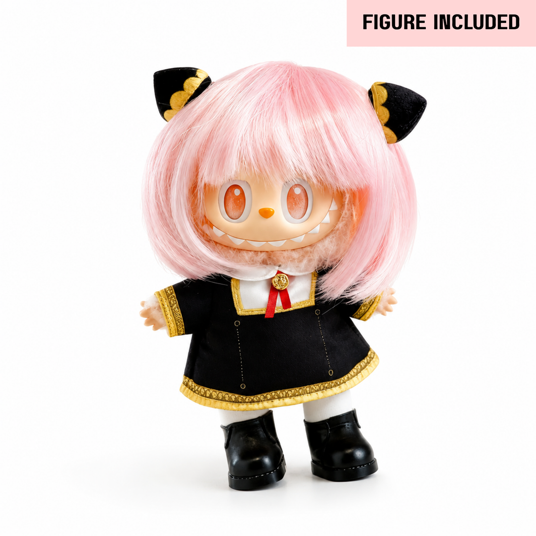 Labubu Anya Academy Uniform Outfit Set – Complete with Authentic Happiness Figure