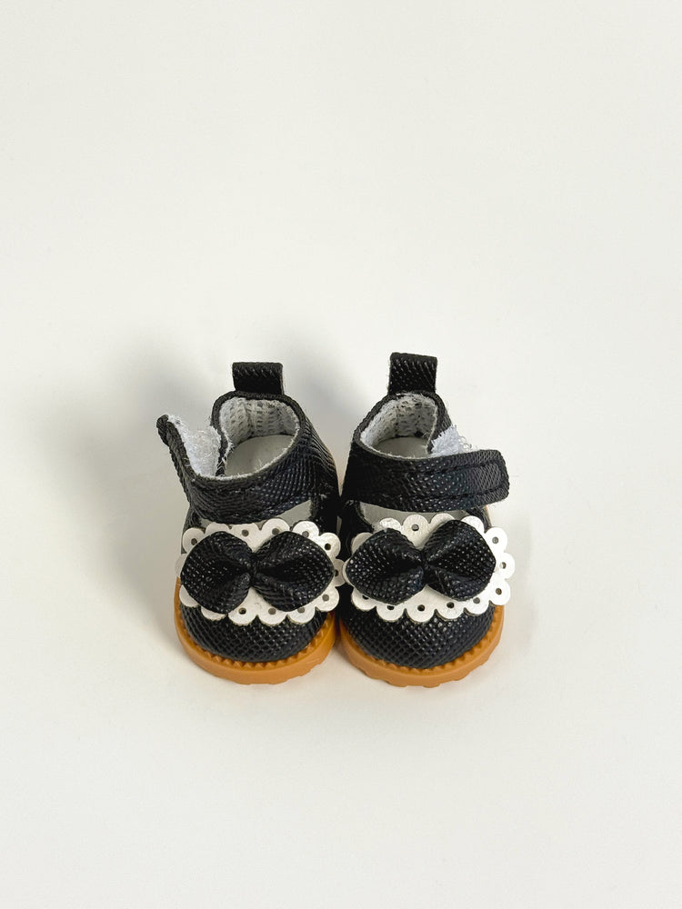 Labubu Bow Mary Jane Shoes – Labubu plush doll outfit handmade kawaii Pop Mart collectible accessory