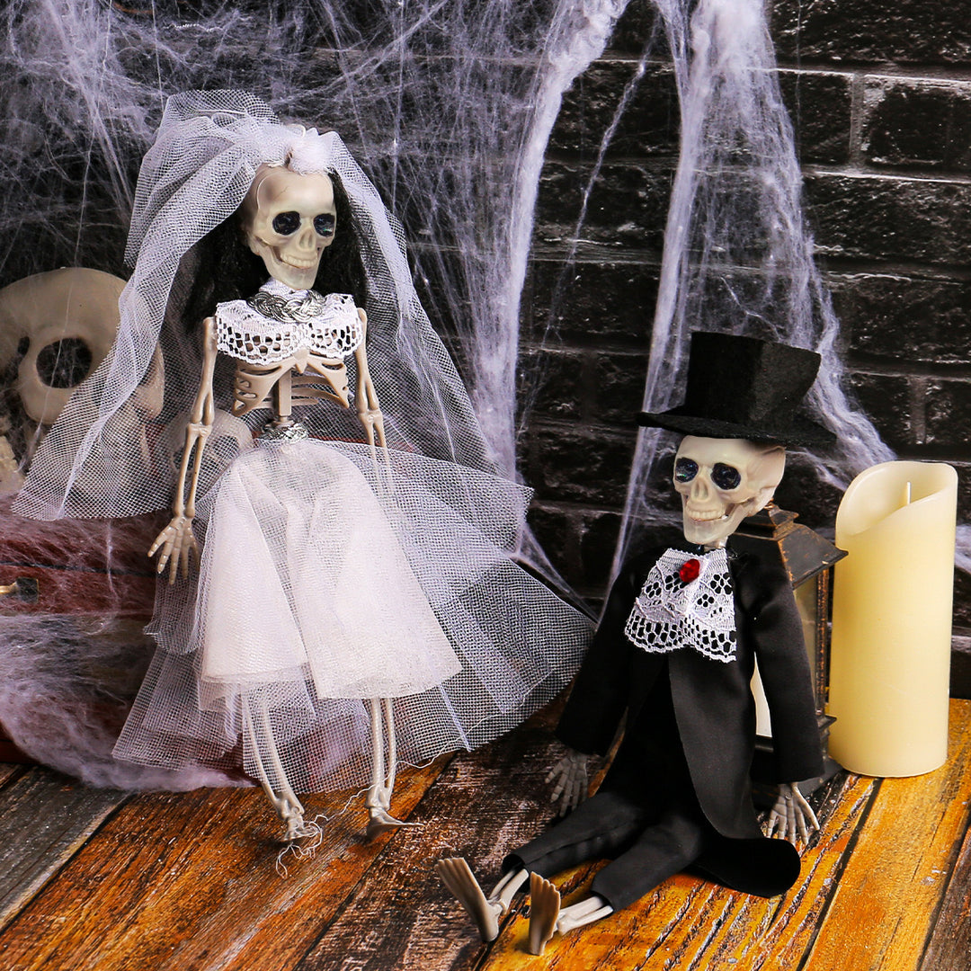 Macabre Matrimony Skeleton Couple