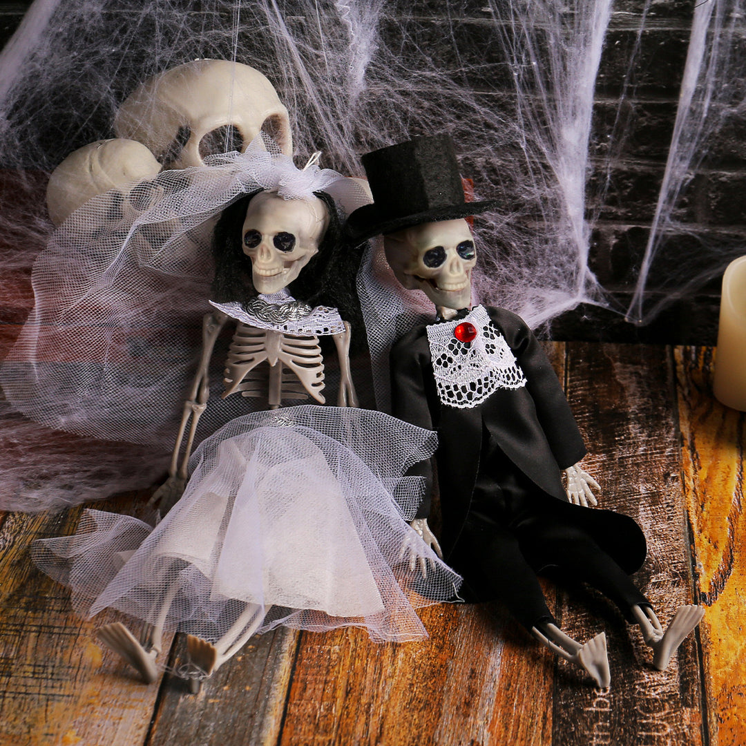 Macabre Matrimony Skeleton Couple