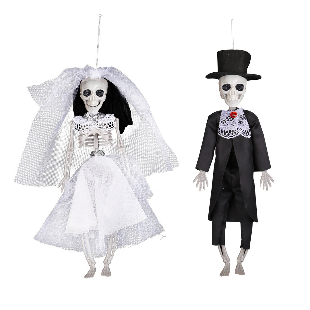 Macabre Matrimony Skeleton Couple