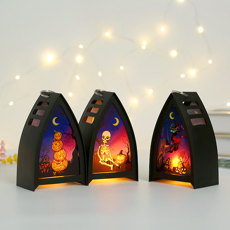 Enchanting Halloween Scene Lanterns