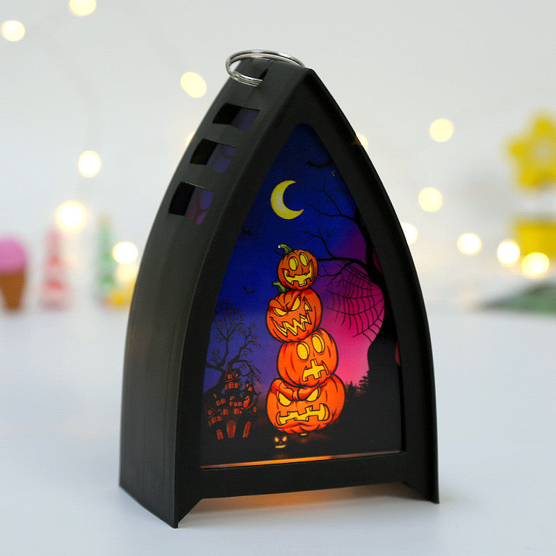 Enchanting Halloween Scene Lanterns