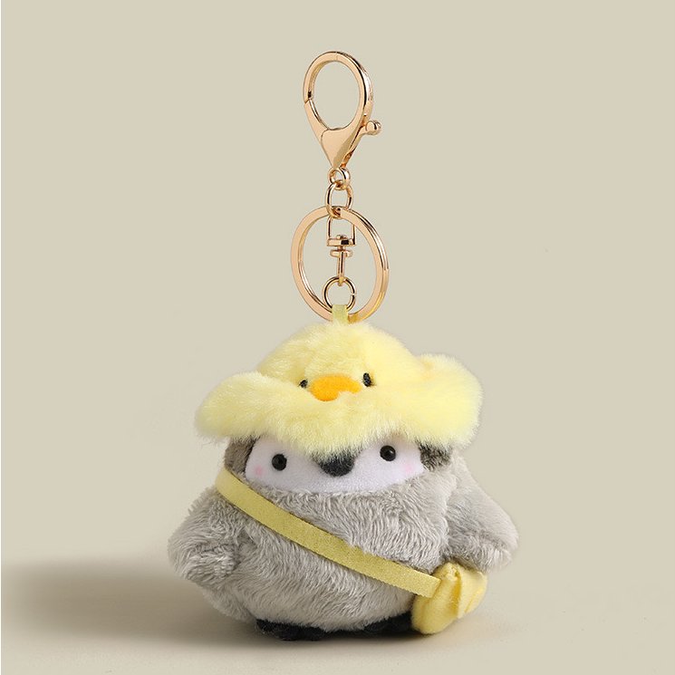 Chick Hat Penguin Bag Charm