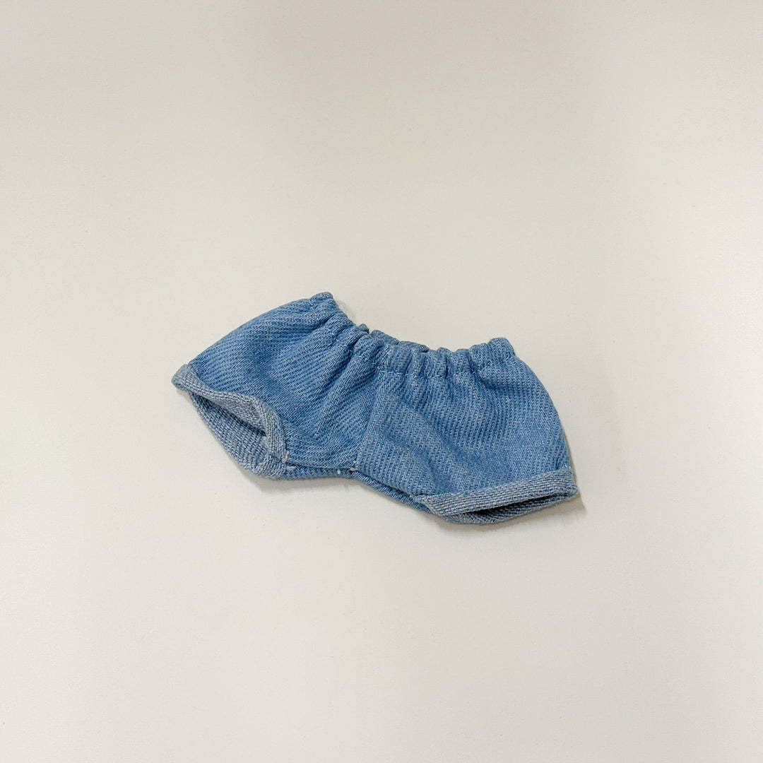 Labubu Denim Shorts – Multiple Colors flat lay product shot – Lizzie & Friends