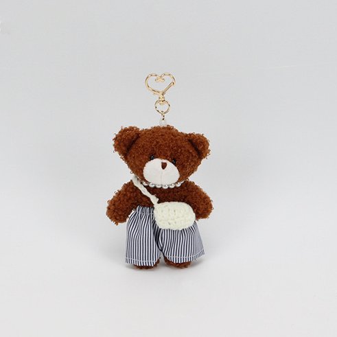 Charming Pastel Teddy Bear Bag Charm Collection