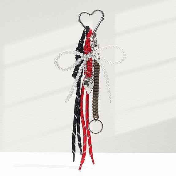 Whimsical Heart Cord Bag Charm