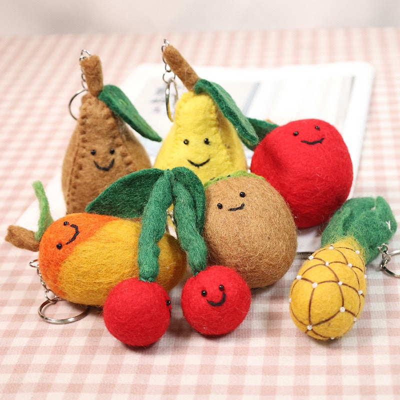 Happy Harvest Felt Fruit Charm collection