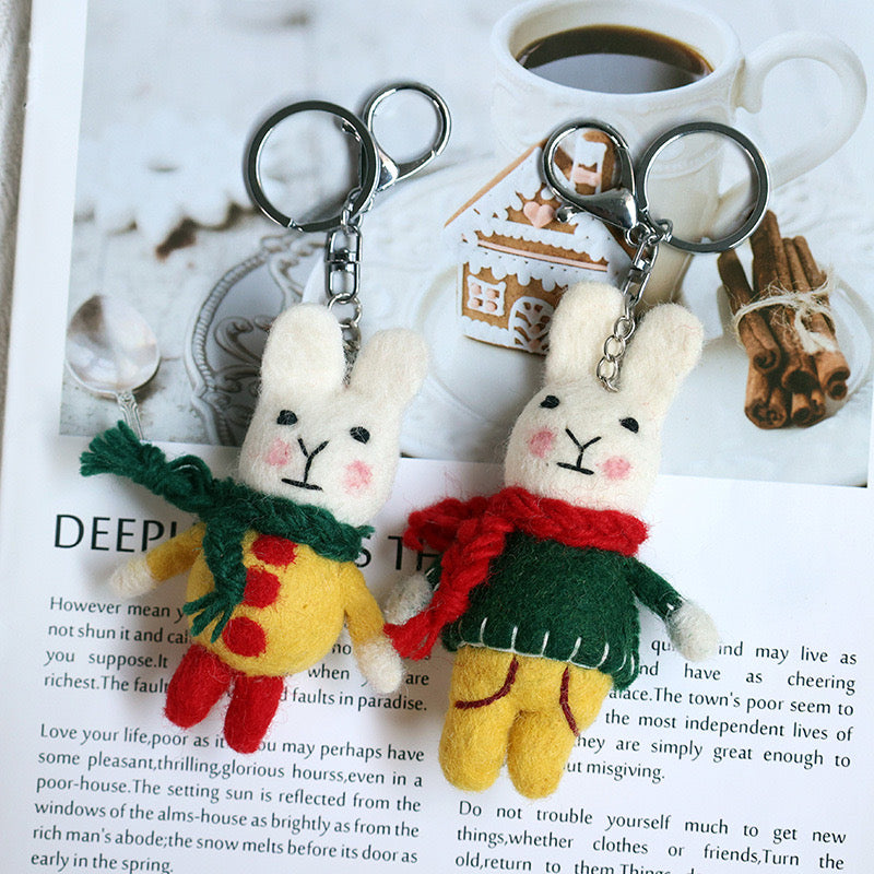 Cozy Bunny Bag Charm