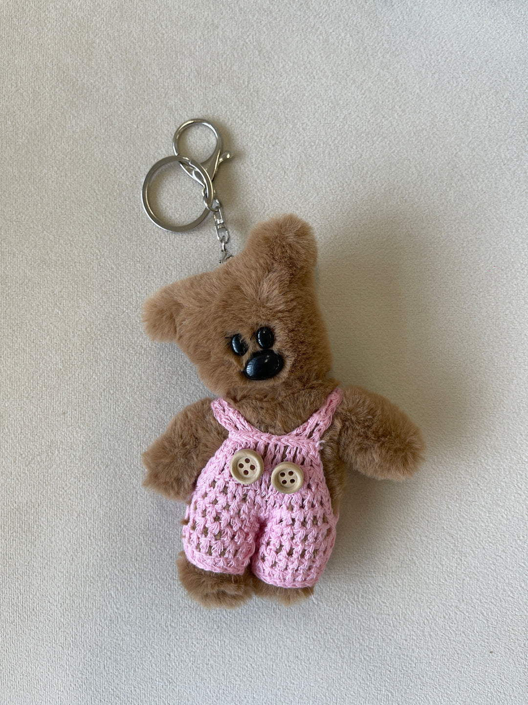 Knit-Chic Bear Bag Charm - 4-in-1 Versatile Styles