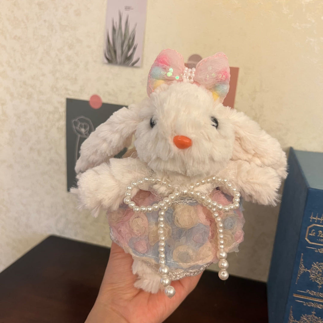 Elegant Bunny Bag Charm