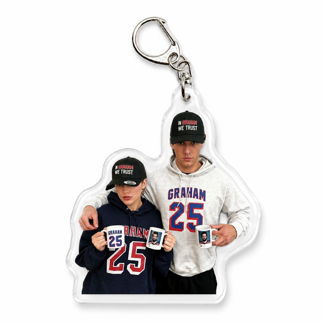 Shaped Acrylic Keychain – In Graham We Trust