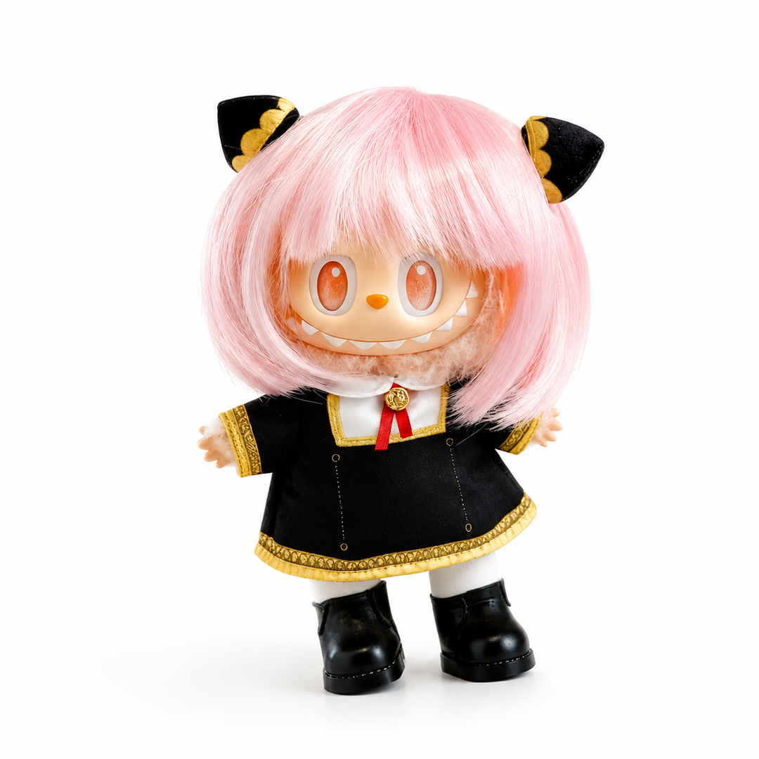 Labubu Anya Academy Uniform Outfit Set – Complete with Authentic Happiness Figure