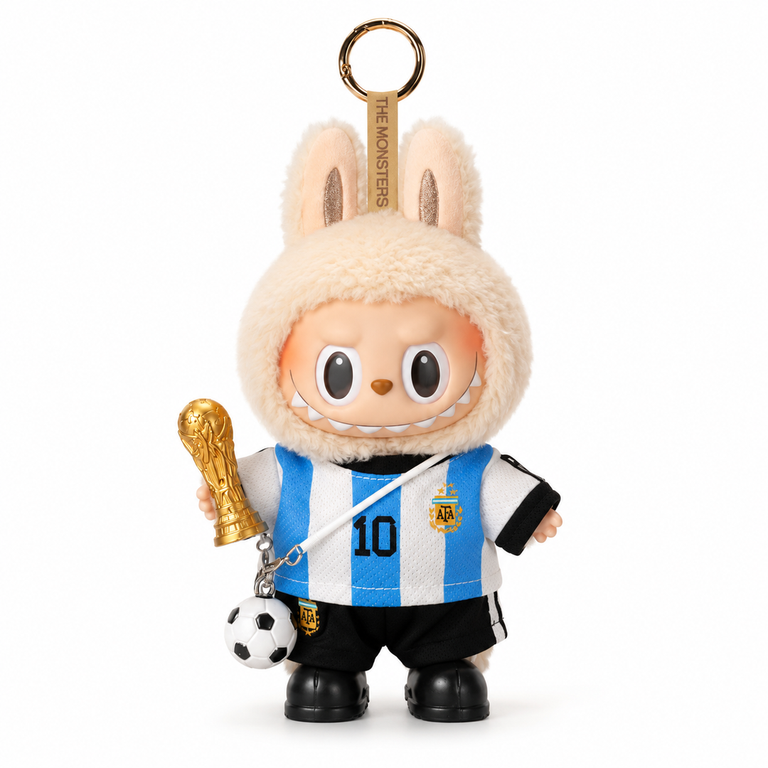 Labubu Argentina Home #10 Football Outfit Set