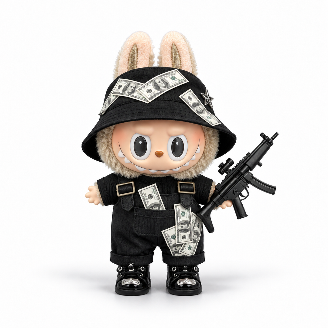 Labubu Cash Stash Bucket Hat Outfit Set