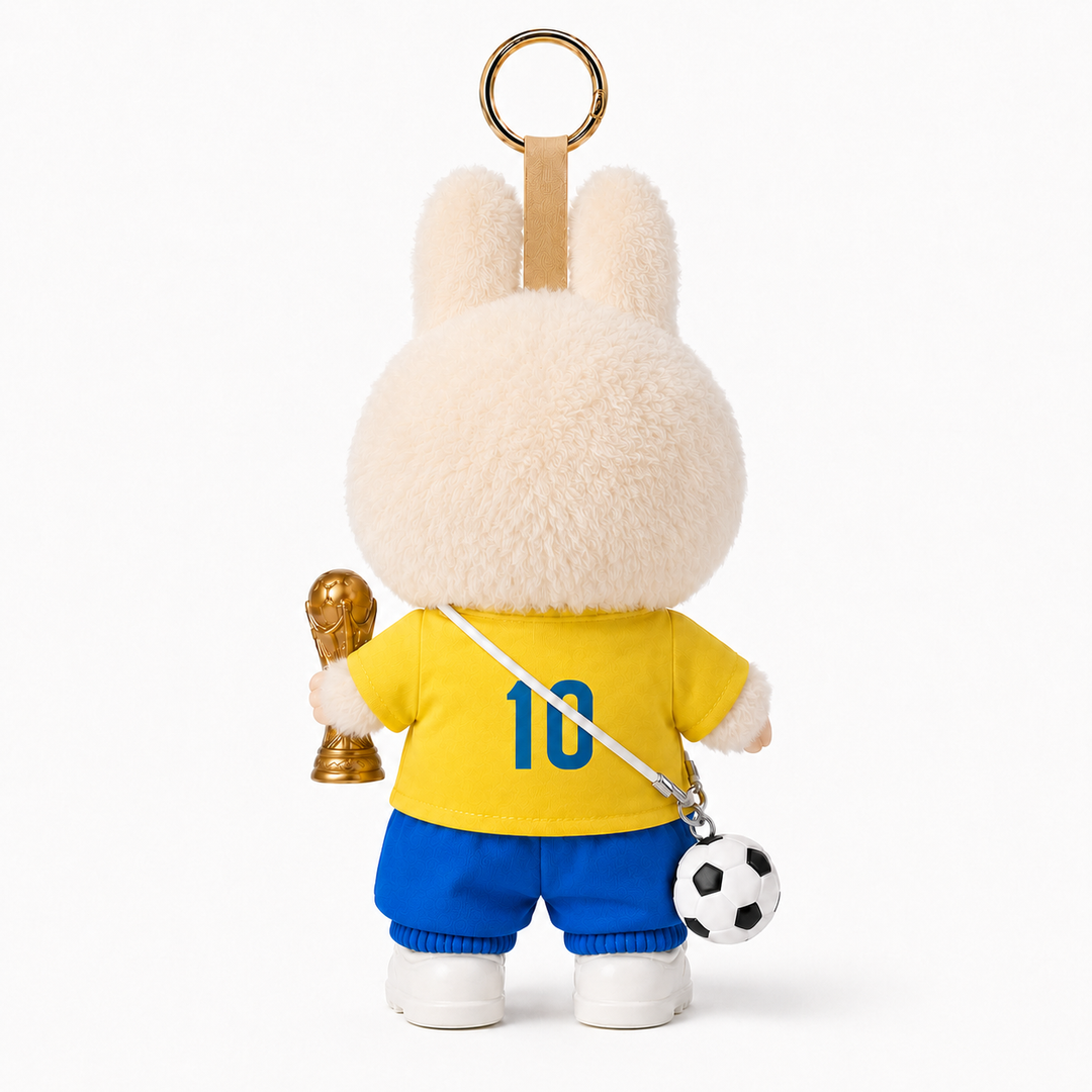 Labubu Colombia #10 Football Outfit Set (Blue Shorts)