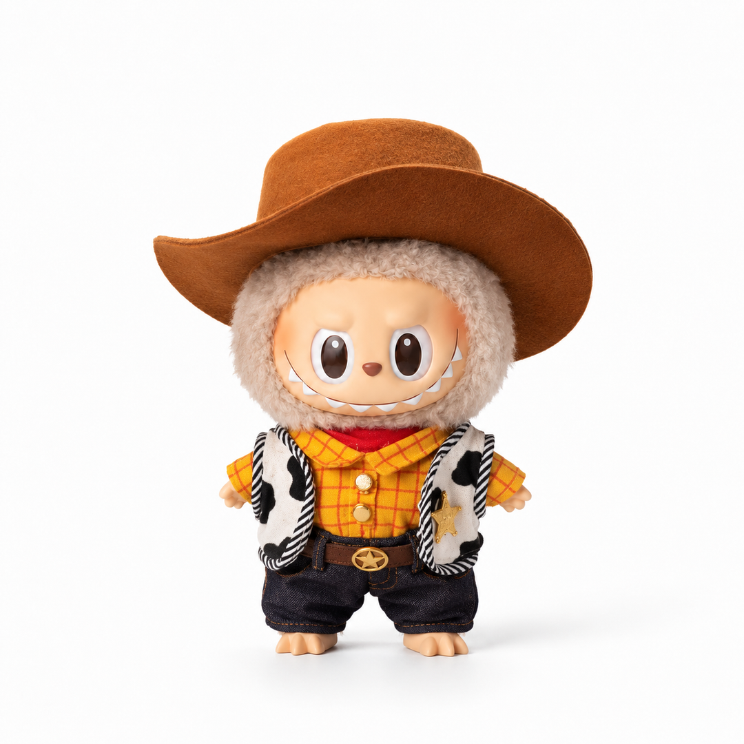 Labubu Cowboy Sheriff Outfit Set