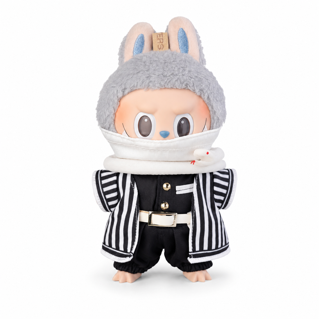 Labubu Demon Slayer Obanai Outfit Set – Complete with Authentic Sea Salt Coconut Figure