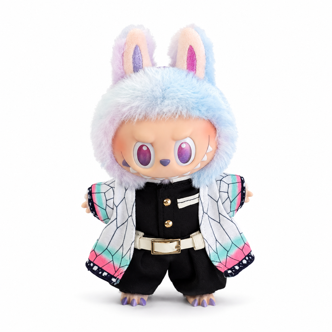 Labubu Demon Slayer Shinobu Outfit Set – Complete with Authentic Luck Figure