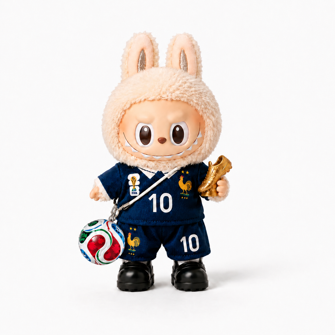 Labubu France #10 Golden Boot Football Outfit Set (FIFA Ball Edition)