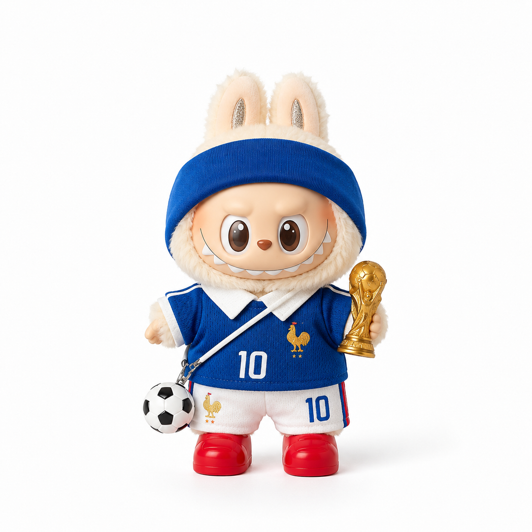 Labubu France #10 Polo Football Outfit Set