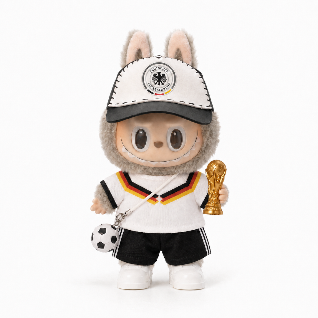 Labubu Germany Football Outfit Set with Cap